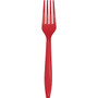 Touch of Color Classic Red Plastic Forks, 72 Count (DTC010463FRK)