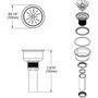 Elkay Residential Drain Fitting Type 304 Kitchen (LKPD1)