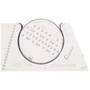 Alvin Lettering Guide And Rule Template - 3 7/8"L X 2 3/8"H (ANAL666)