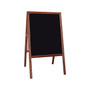 Flipside Dry-Erase Marquee Easel, 42", White/Black/Stained Wood (31710)