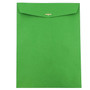 JAM Paper® 10 x 13 Open End Catalog Colored Envelopes with Clasp Closure, Green Recycled, 10/Pack (87519B)