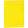 JAM Paper® 9 x 12 Open End Catalog Colored Envelopes with Clasp Closure, Yellow Recycled, 10/Pack (92953B)