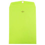 JAM Paper 9 x 12 Open End Catalog Colored Envelopes with Clasp Closure, Ultra Lime Green, 10/Pack (900835395B)