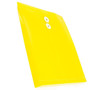 JAM Paper Plastic Envelopes with Button and String Tie Closure, Letter Size, Yellow, 12/Pack (1251501)