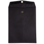 JAM Paper® 10 x 13 Open End Catalog Envelopes with Clasp Closure, Black, 10/Pack (87501B)