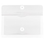 JAM Paper Plastic Envelopes with Button and String Tie Closure, #10 Business Booklet, 5.25 x 10, Clear, 12/Pack(921B1CL)