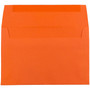 JAM Paper A7 Colored Invitation Envelopes, 5.25 x 7.25, Orange Recycled, 50/Pack (95666I)