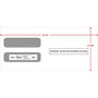 ComplyRight Moistenable Glue Security Tinted Double-Window Tax Envelopes, 3 7/8" x 8.5", 50/Pack (3333150)