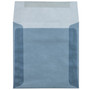 JAM PAPER Square Translucent Vellum Envelopes, 6.5" x 6.5", Surf Blue, 25/Pack (1591933)