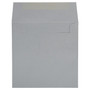 JAM PAPER Square Metallic Invitation Envelopes, 7.5" x 7.5", Silver Stardream, 50/Pack (2812704B)