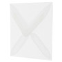 JAM Paper 3.125 x 3.125 Square Translucent Vellum Invitation Envelopes, Clear, 100/Pack (2851291A)