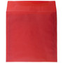 JAM Paper 8.5 x 8.5 Square Translucent Vellum Invitation Envelopes, Primary Red, 25/Pack (1592165)