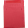 JAM Paper 7.5 x 7.5 Square Colored Invitation Envelopes, Red Recycled, 100/Pack (02792291B)