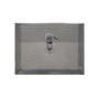 JAM Paper® Plastic Envelopes with Button and String Tie Closure, Index Booklet, 5.5 x 7.5, Smoke Gray, 12/Pack (920B1SM)