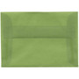 JAM Paper 4Bar A1 Translucent Vellum Invitation Envelopes, 3.625 x 5.125, Leaf Green, Bulk 250/Box (1591611H)