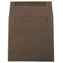 JAM Paper 6 x 6 Square Invitation Envelopes, Chocolate Brown Recycled, 50/Pack (234680I)