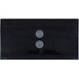 JAM Paper® Plastic Envelopes with Button and String Tie Closure, #10 Business Booklet, 5.25 x 10, Black, 12/Pack (921B1BL)