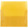 JAM Paper A10 Translucent Vellum Invitation Envelopes, 6 x 9.5, Gold, 25/Pack (PACV867)