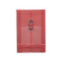JAM Paper® Plastic Envelopes with Button and String Tie Closure, Open End, 4.25 x 6.25, Pink, 12/Pack (473B1PI)
