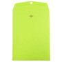 JAM Paper Open End Clasp Catalog Envelope, 9" x 12", Lime Green, 100/Box (900835395)