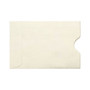 LUX Credit Card Sleeves (2 3/8 x 3 1/2) 250/Box, White Linen (1801-WLI-250)