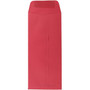 JAM Paper Open End #10 Currency Envelope, 4 1/8" x 9 1/2", Red, 50/Pack (25048I)