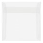 JAM Paper 7.5 x 7.5 Square Translucent Vellum Invitation Envelopes, Clear, 25/Pack (81981)