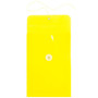 JAM Paper® Plastic Envelopes with Button and String Tie Closure, Open End, 6.25 x 9.25, Yellow, 12/Pack (472B1YE)