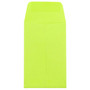 JAM Paper #1 Coin Business Colored Envelopes, 2.25 x 3.5, Ultra Lime Green, 25/Pack (352827826)