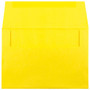 JAM Paper A8 Colored Invitation Envelopes, 5.5 x 8.125, Yellow Recycled, 25/Pack (96334)