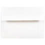 JAM Paper A6 Foil Lined Invitation Envelopes, 4.75 x 6.5, White with Silver Foil, 50/Pack (82927I)