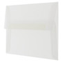 JAM Paper A6 Translucent Vellum Invitation Envelopes, 4.75 x 6.5, Clear, 25/Pack (13756)