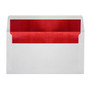 LUX 4 3/8" x 8 1/4" 60lbs. Photo Greeting Envelopes W/Peel & Press, White/Red Lining (65dd3759e8837636b11c036c_ud)