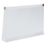 JAM Paper Plastic Envelopes with Zip Closure, Index, 5.25 x 8, Clear, 12/Pack (920Z1CL)