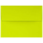 JAM Paper A4 Self Seal Invitation Envelopes,  4 1/4" x 6 1/4", Wasabi Green, 50/Pack (4872-L22-50)