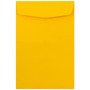 JAM Paper Open End Catalog Envelope, 6" x 9", Yellow, 50/Pack (212815443FI)