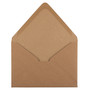 JAM PAPER A7 V-Flap Invitation Envelope, 5 1/4 x 7 1/4, Brown Kraft Paper Bag Recycled, 50/pack (3243667I)