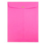 JAM Paper® 10 x 13 Open End Catalog Colored Envelopes with Clasp Closure, Ultra Fuchsia Pink, 10/Pack (900909026B)