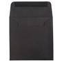 JAM Paper 5 x 5 Square Invitation Envelopes, Black Linen, 25/Pack (V01209)