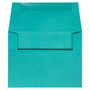 JAM Paper A2 Colored Invitation Envelopes, 4.375 x 5.75, Sea Blue Recycled, 25/Pack (70207)