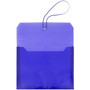 JAM Paper® Plastic Expanding Envelope, Elastic Closure, 9.75" x 13" w/ 2" Expansion, Blue (218E25BU)