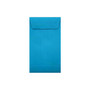 LUX #5 1/2 Coin Envelopes; 3 1/8" x 5 1/2" with Peel and Seel, Pool Blue, 50/PK (512CO-102-50)