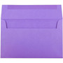 JAM Paper A10 Colored Invitation Envelopes, 6 x 9.5, Violet Purple Recycled, 25/Pack (28036)
