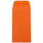 JAM Paper #7 Coin Business Colored Envelopes, 3.5 x 6.5, Orange Recycled, Bulk 500/Box (1526755H)