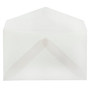 JAM Paper 2Pay Translucent Vellum Envelopes, 2.5 x 4.25, Clear, 100/Pack (900767740A)