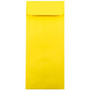 JAM Paper Open End #10 Currency Envelope, 4 1/8" x 9 1/2", Yellow, 50/Pack (15877I)