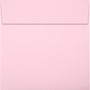 JAM Paper Square Envelopes, Peel & Press, Candy Pink, 6 1/4 x 6 1/4, 250 Pack (8530-23-250)