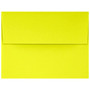 JAM Paper A4 Self Seal Invitation Envelopes, 4 1/4" x 6 1/4", Citrus Yellow, 50/Pack (LUX-4872-L20-50)