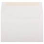 JAM Paper A8 Strathmore Invitation Envelopes, 5.5 x 8.125, Bright White Linen, 25/Pack (40934)