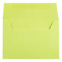 JAM Paper 4Bar A1 Colored Invitation Envelopes, 3.625 x 5.125, Ultra Lime Green, 50/Pack (155438I)